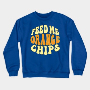 Feed Me Orange Chips, West Midlands Chip Shop Battered Chips Crewneck Sweatshirt